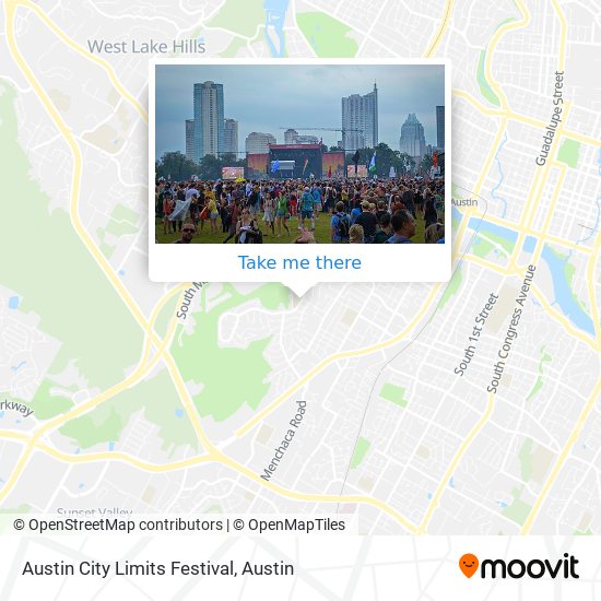 Austin City Limits Festival map