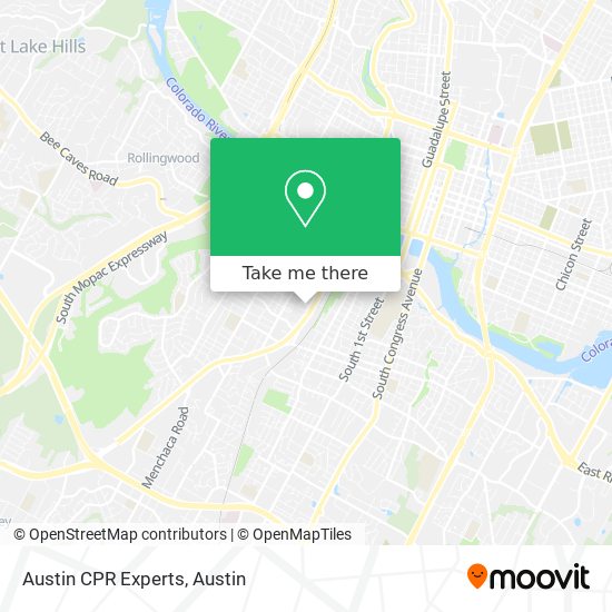 Austin CPR Experts map