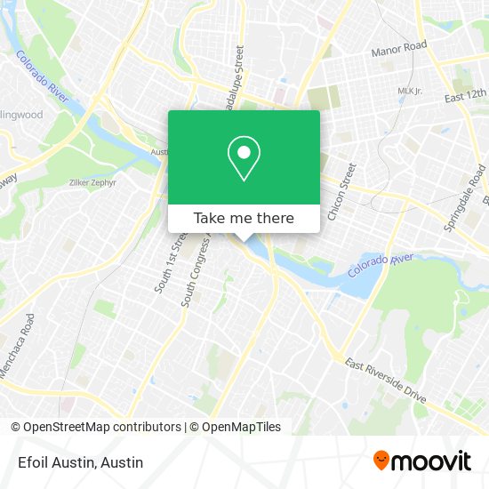 Mapa de Efoil Austin