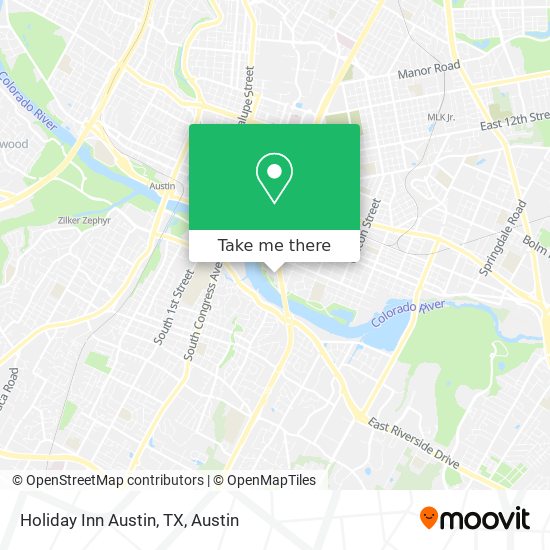Mapa de Holiday Inn Austin, TX