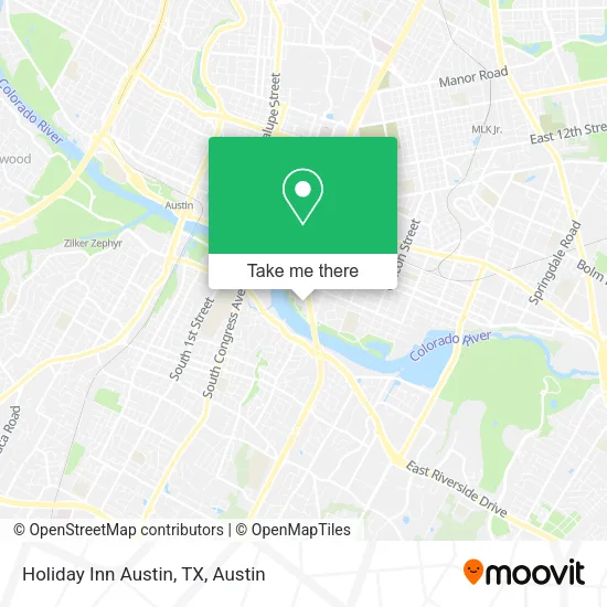 Mapa de Holiday Inn Austin, TX