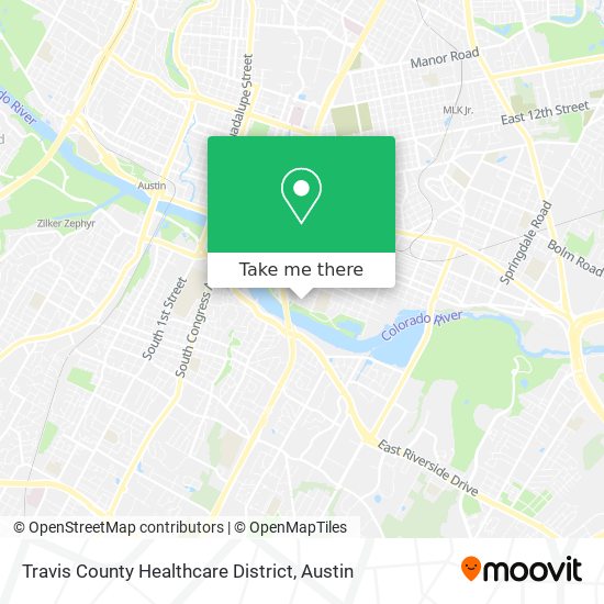 Mapa de Travis County Healthcare District