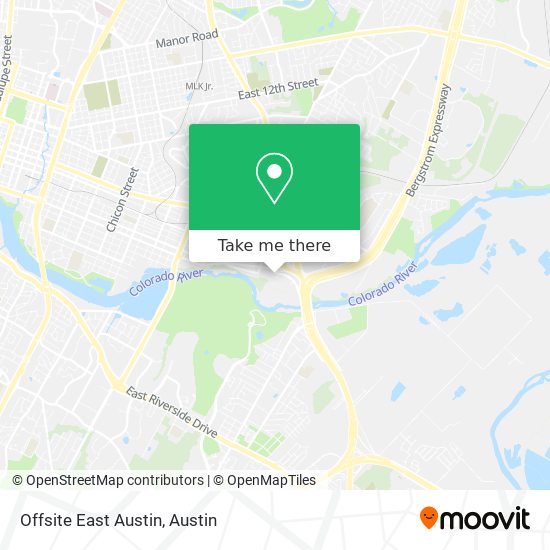 Offsite East Austin map