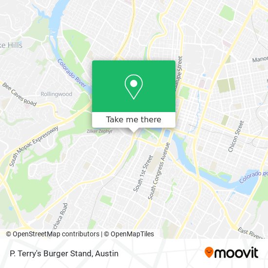 P. Terry's Burger Stand map