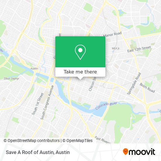 Save A Roof of Austin map