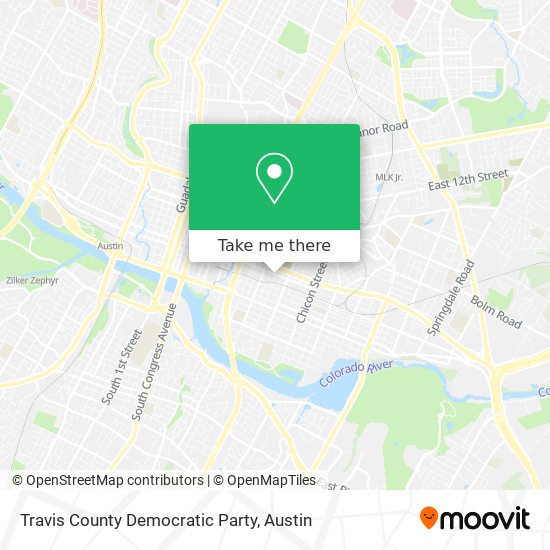 Mapa de Travis County Democratic Party