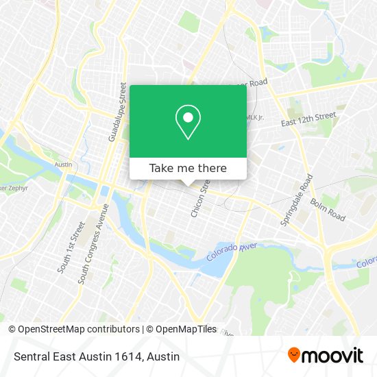 Sentral East Austin 1614 map