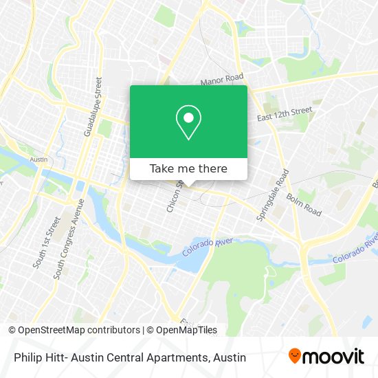 Mapa de Philip Hitt- Austin Central Apartments