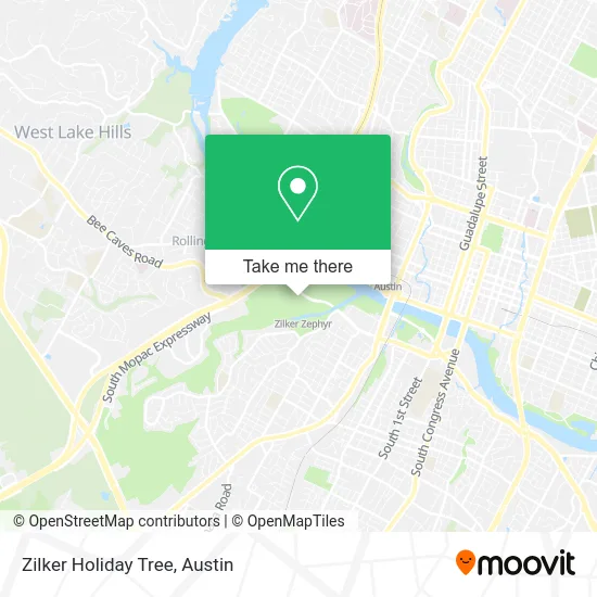 Zilker Holiday Tree map