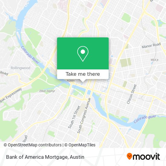 Mapa de Bank of America Mortgage