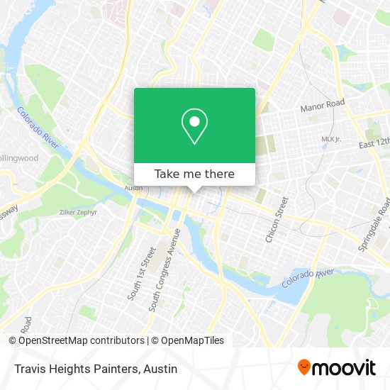 Travis Heights Painters map