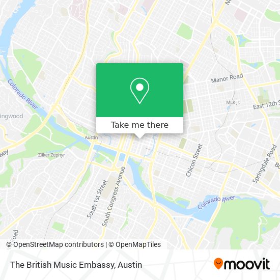 The British Music Embassy map