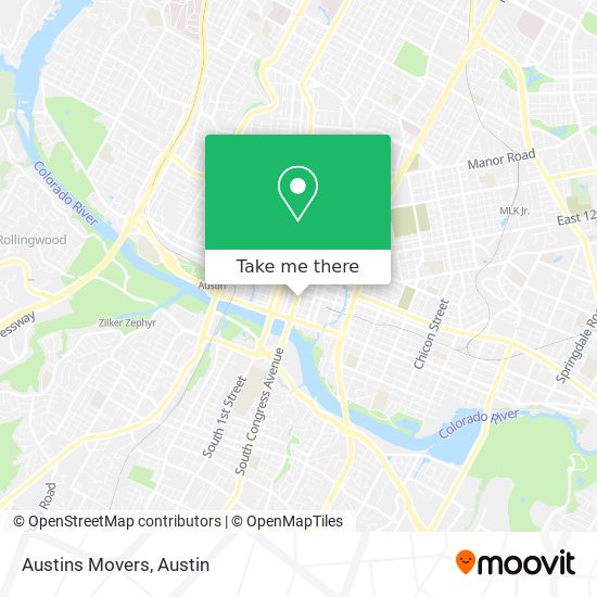 Austins Movers map