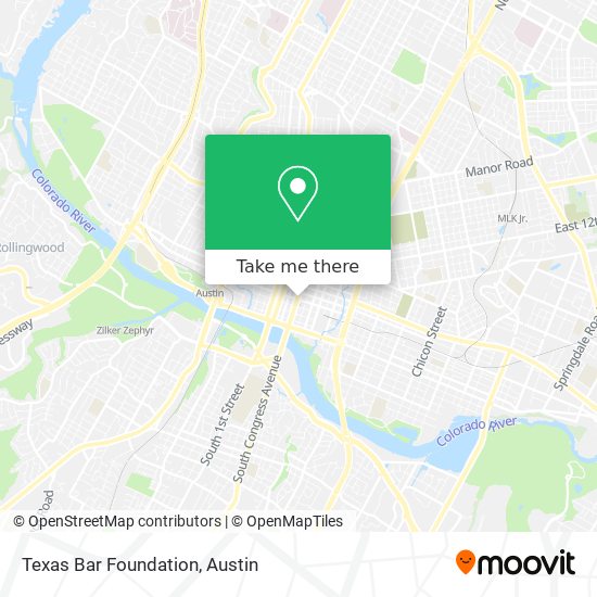 Texas Bar Foundation map