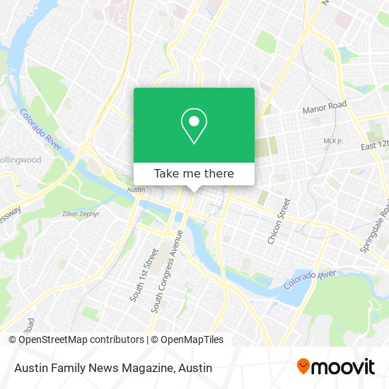 Austin Family News Magazine map