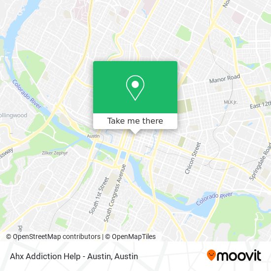 Mapa de Ahx Addiction Help - Austin