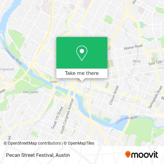 Mapa de Pecan Street Festival