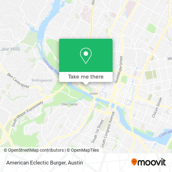 American Eclectic Burger map