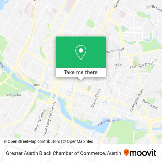 Greater Austin Black Chamber of Commerce map