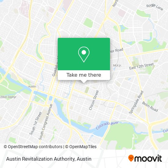 Austin Revitalization Authority map