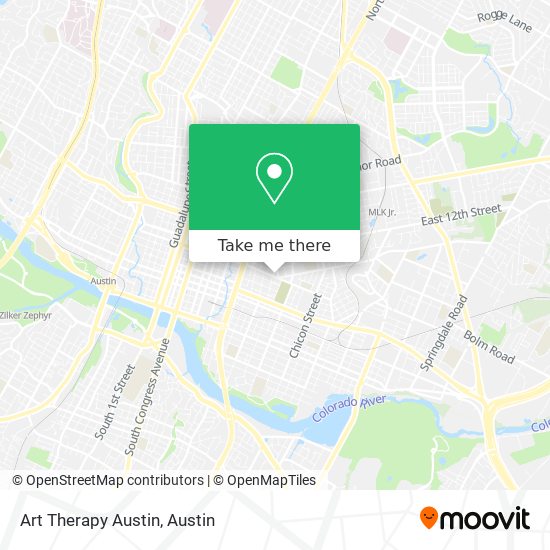 Art Therapy Austin map