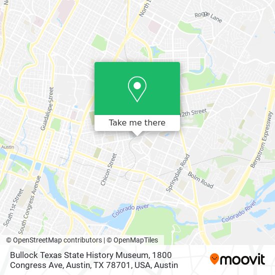 Bullock Texas State History Museum, 1800 Congress Ave, Austin, TX 78701, USA map