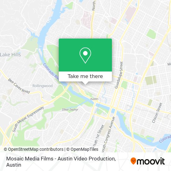 Mapa de Mosaic Media Films - Austin Video Production