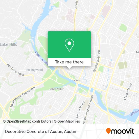 Decorative Concrete of Austin map