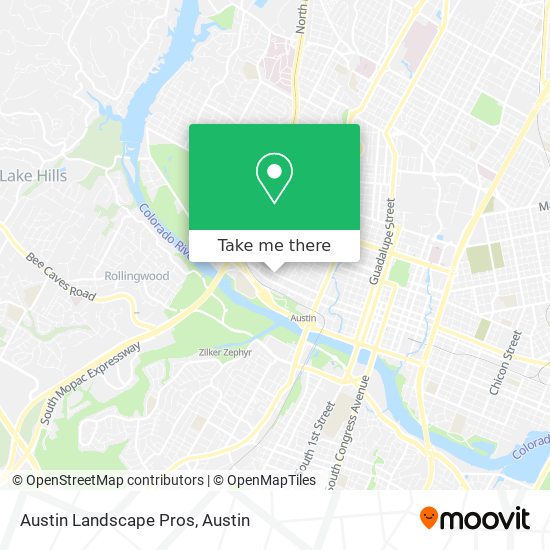Austin Landscape Pros map