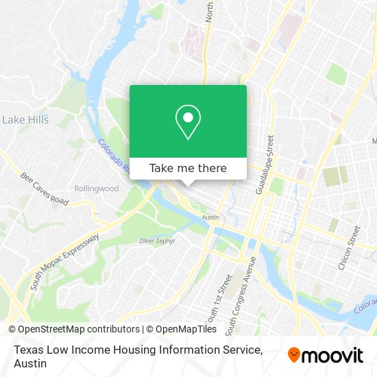 Mapa de Texas Low Income Housing Information Service