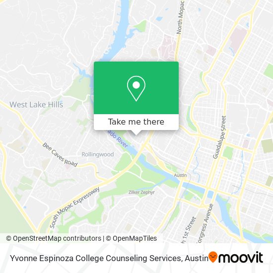 Mapa de Yvonne Espinoza College Counseling Services