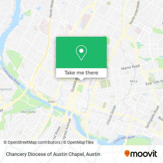 Mapa de Chancery Diocese of Austin Chapel