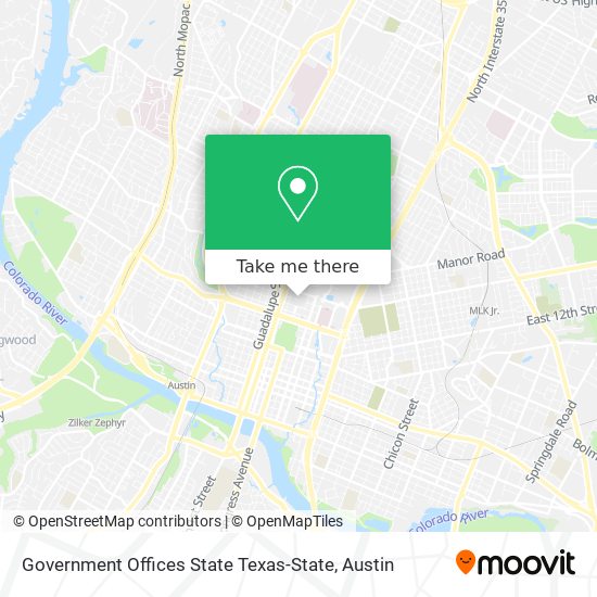 Mapa de Government Offices State Texas-State