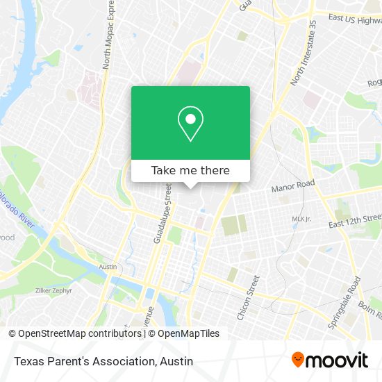 Texas Parent's Association map