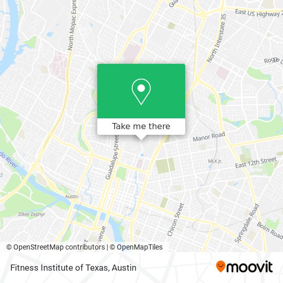 Fitness Institute of Texas map