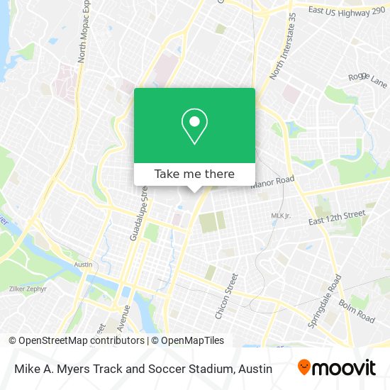 Mapa de Mike A. Myers Track and Soccer Stadium