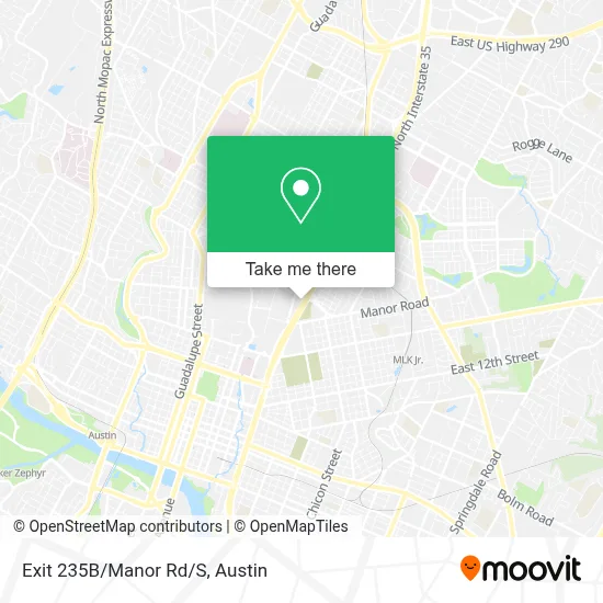 Exit 235B/Manor Rd/S map