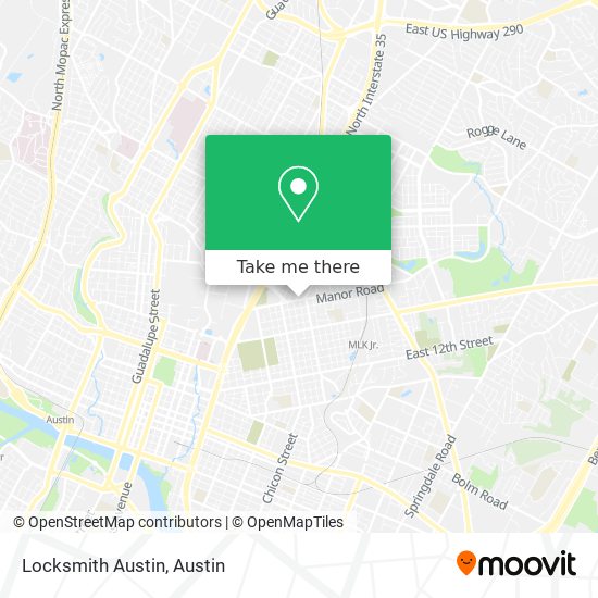 Mapa de Locksmith Austin