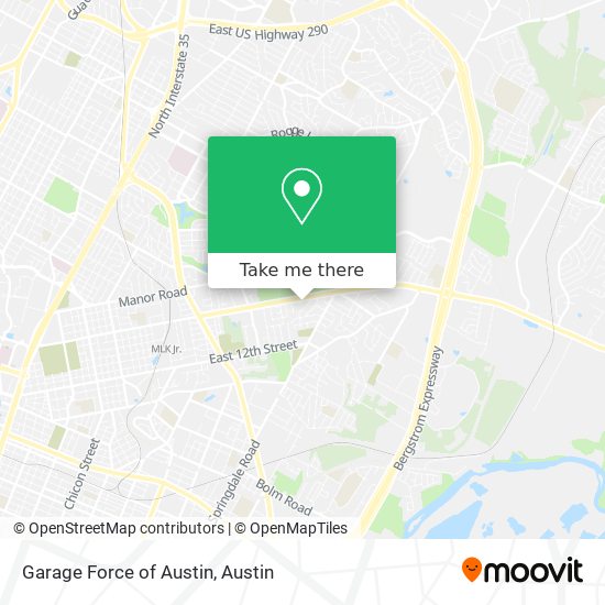 Garage Force of Austin map