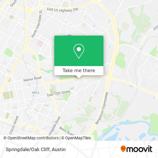 Springdale/Oak Cliff map