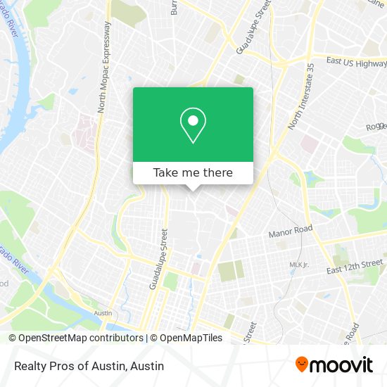 Realty Pros of Austin map