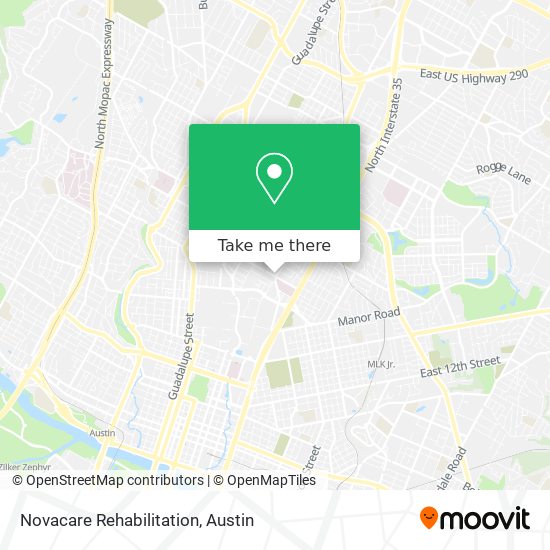 Mapa de Novacare Rehabilitation