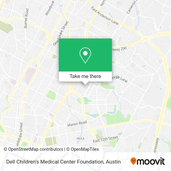 Mapa de Dell Children's Medical Center Foundation