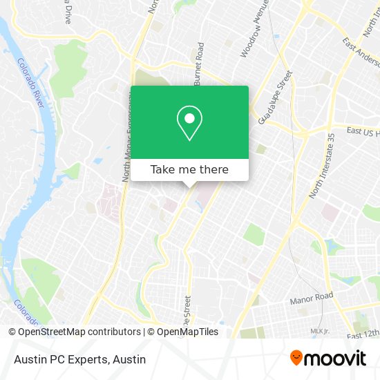 Austin PC Experts map