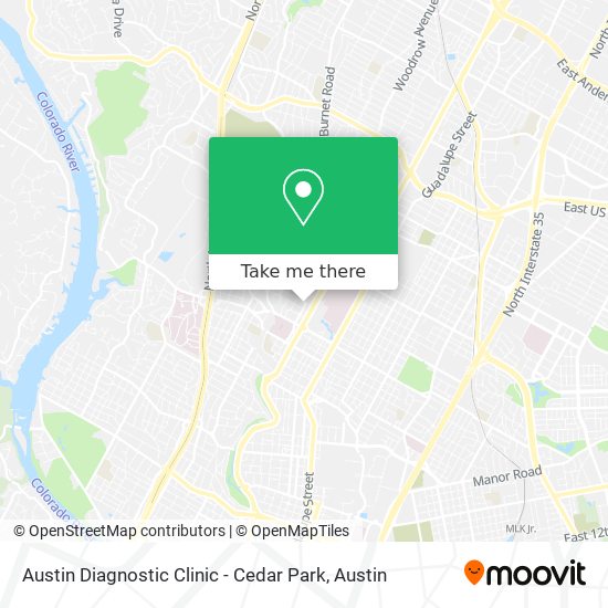 Mapa de Austin Diagnostic Clinic - Cedar Park