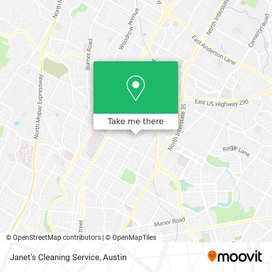 Janet's Cleaning Service map
