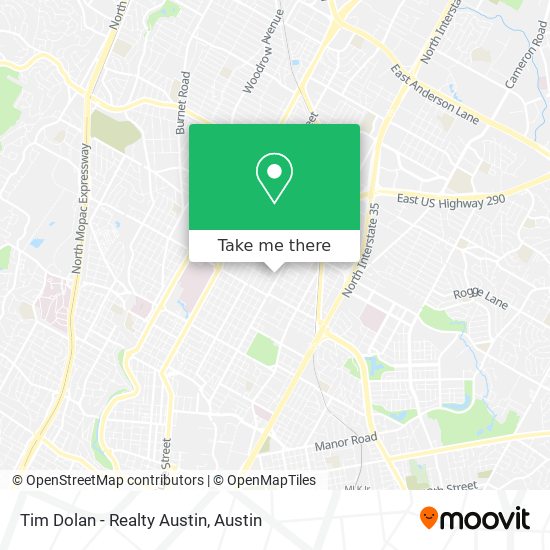 Mapa de Tim Dolan - Realty Austin