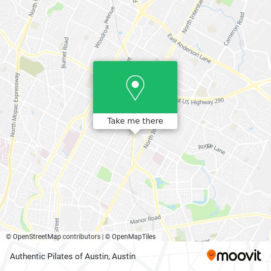 Authentic Pilates of Austin map