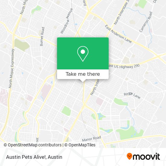 Austin Pets Alive! map