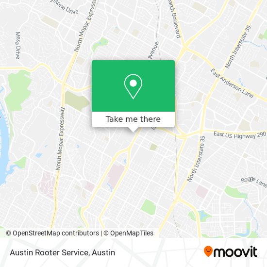 Austin Rooter Service map